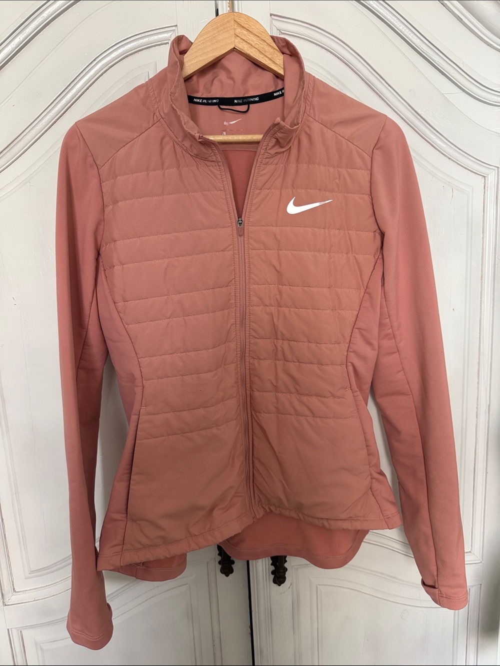 Nike Women’s Running Jacket – Size Large – Dusty Rose Pink Sporty Athleisure
